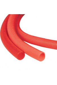Труба гофр.32мм ПНД (красная) для МПТ (Dвнутр.=24,3мм)